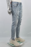 Blue Ripped Men's Skinny Jeans