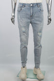 Blue Ripped Men's Skinny Jeans