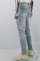 Blue Ripped Men's Skinny Jeans