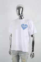 White Men's Printed T-Shirt