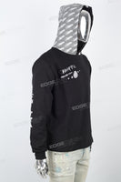 Men's Printed Black Hoodies