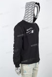 Men's Printed Black Hoodies