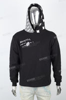 Men's Printed Black Hoodies