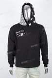 Men's Printed Black Hoodies