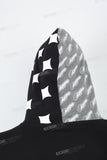 Men's Printed Black Hoodies