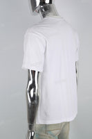 Men's white printed t-shirt