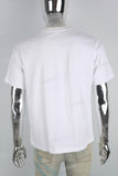 Men's white printed t-shirt