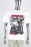 Men's white printed t-shirt
