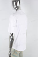 Men's White Letter Print T-Shirt