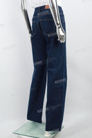 Women's Dark Blue Wash Baggy Jeans