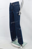 Women's Dark Blue Wash Baggy Jeans