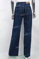 Women's Dark Blue Wash Baggy Jeans