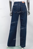Women's Dark Blue Wash Baggy Jeans