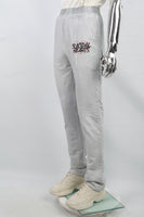 Men's printed gray knitted sweatpants