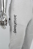 Men's printed gray knitted sweatpants