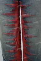 Men's blue embroidered baggy jeans