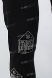 Men's Rhinestone Black Skinny Jeans
