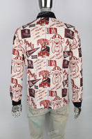 Men's printed polo shirt