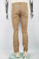 Men's Khaki Micro Flared Casual Pants