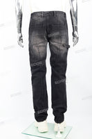 Black distressed patchwork Skinny Jeans