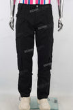 Black cargo slim fit pants