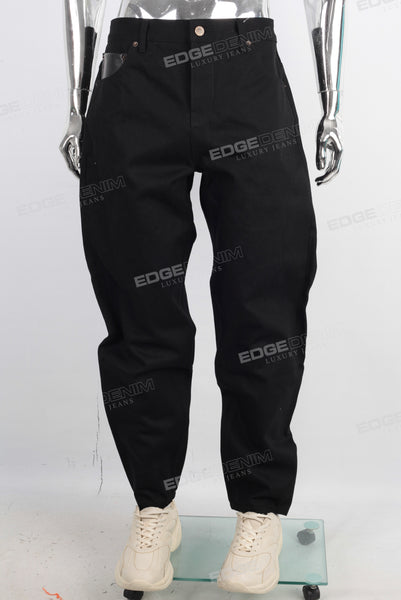 Black baggy denim jeans
