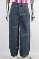 Blue baggy denim jeans