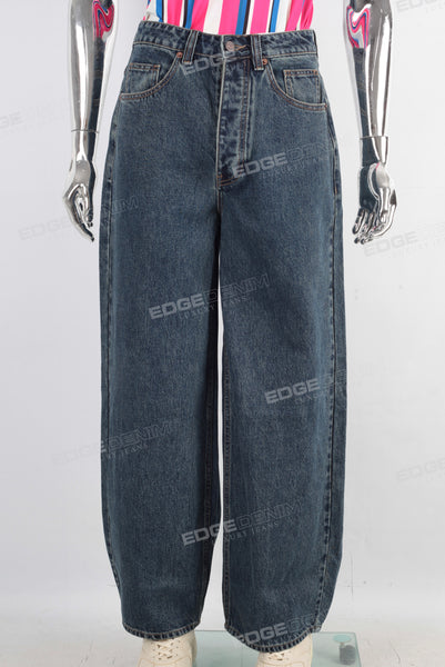 Blue baggy denim jeans
