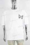 White oversize digital print t shirt