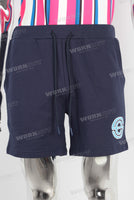 Blue digital print shorts