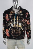 Black digital print jacket