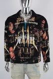 Black digital print jacket