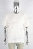 White slim fit embroider t shirt