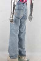 Blue leggings denim jeans