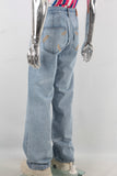 Blue leggings denim jeans