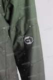 Green knitted diamonds embroidered jacket