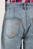 Blue leggings denim jeans
