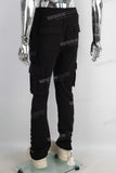 Black digital print cargo pants