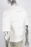 White patchwork t shirt