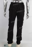 Black digital print cargo pants