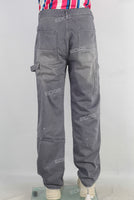 Damaged digital print paint splatters pants