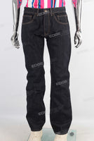 Black flare denim jeans