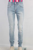 Blue skinny denim jeans