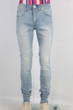 Blue skinny denim jeans