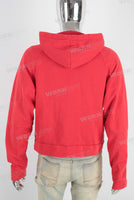 Red heavyweight unisex hoodie