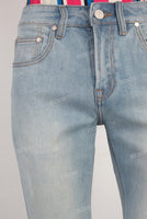 Blue skinny denim jeans