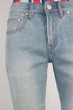 Blue skinny denim jeans