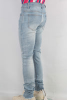 Blue skinny denim jeans