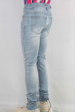 Blue skinny denim jeans