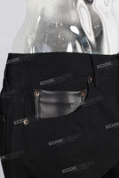 Black baggy denim jeans